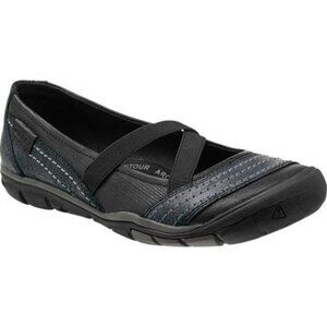 Keen Women's Black Rivington Criss Cross Slip-On Biker Mary Jane Shoes Size 6